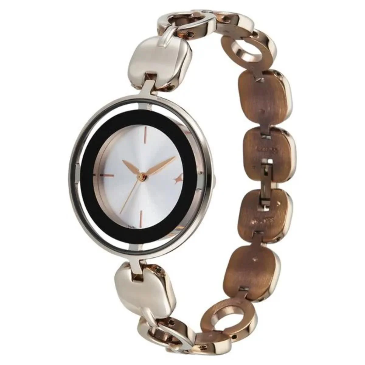 Fastrack Chrome K Quartz Silver Dial Analog Women's Watch 6237QM04 - Image 3