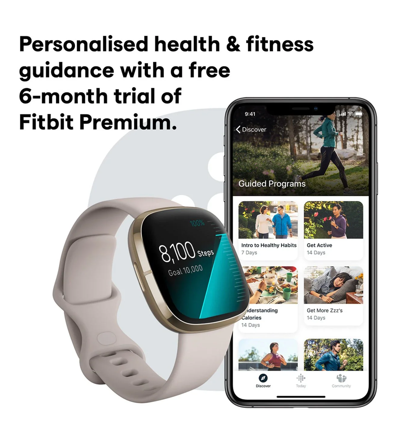 FB512GLWT | FITBIT Sense Smart Watch for Unisex - Image 5