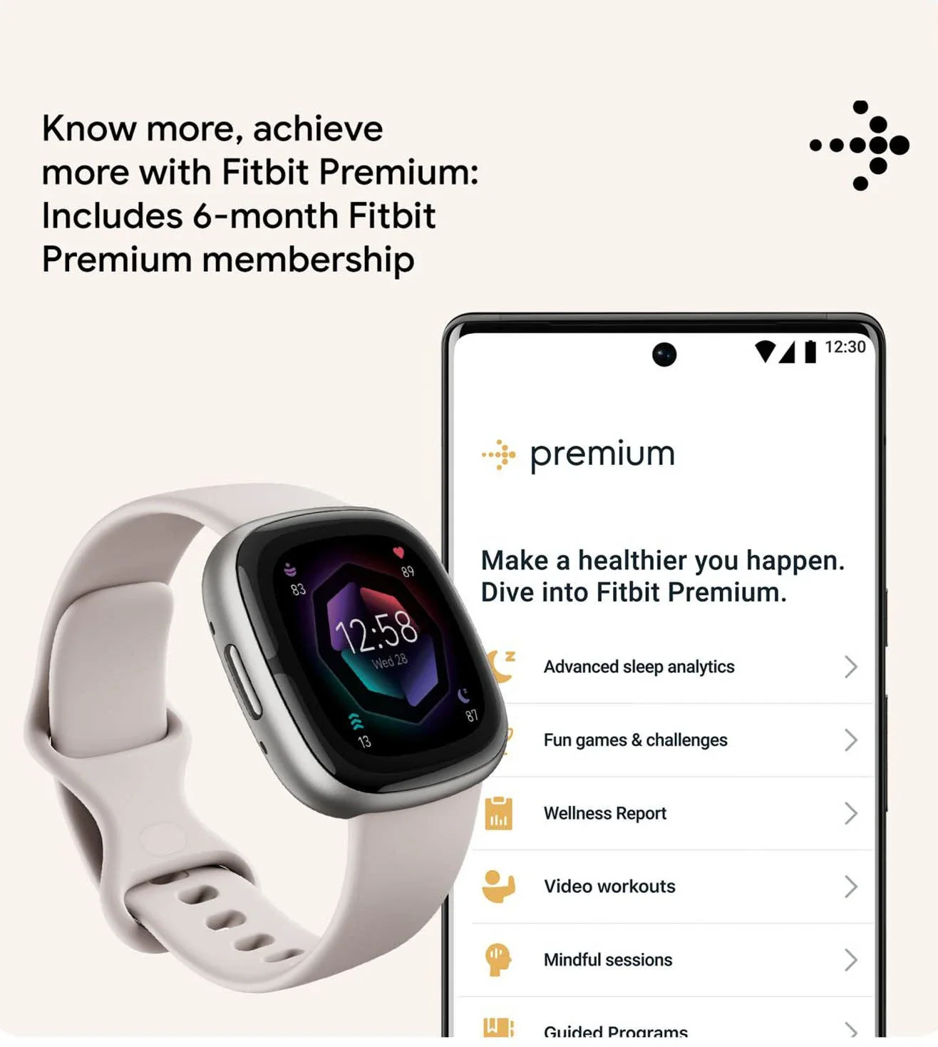 FB521SRWT | FITBIT FRCJK Sense 2 Unisex Smart watch - Image 10