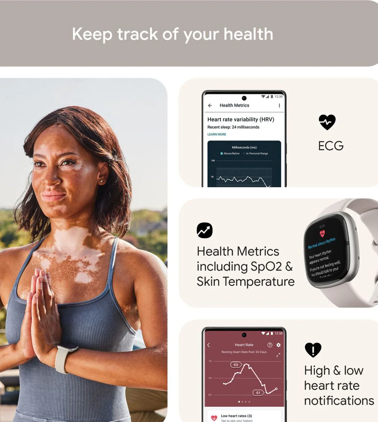 FB521SRWT | FITBIT FRCJK Sense 2 Unisex Smart watch - Image 6