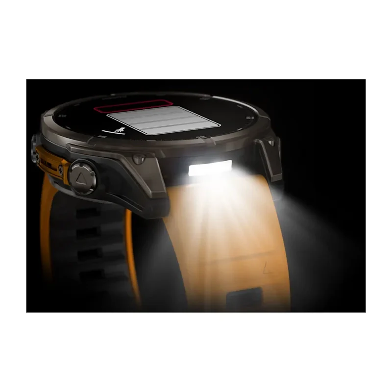 Fenix 8 47mm, AMOLED Sapphire, Titanium with Spark orange/graphite silicone band - Image 12