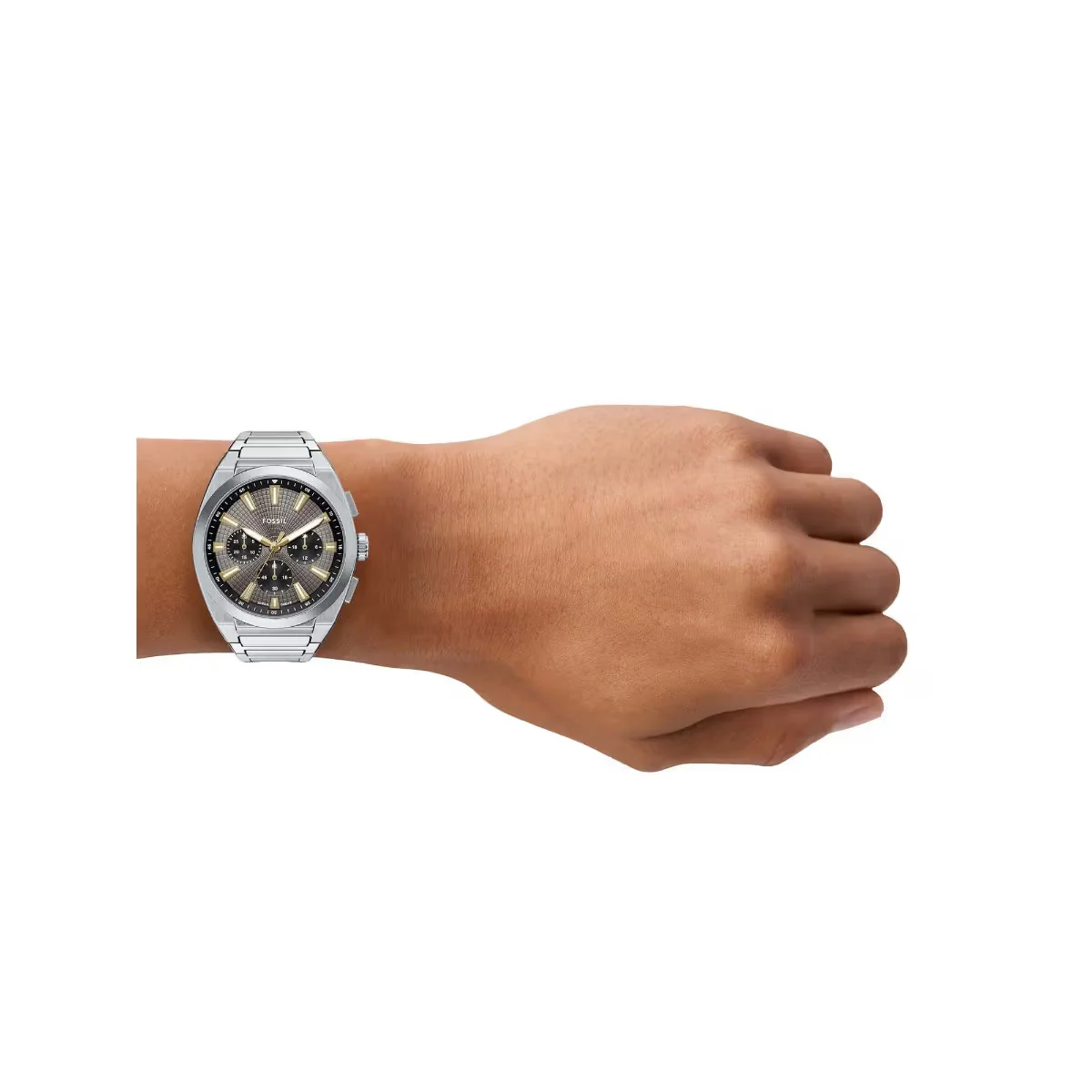 Fossil Everett Quartz Grey Dial Chronograph Watch For Men FS6128 - Image 3