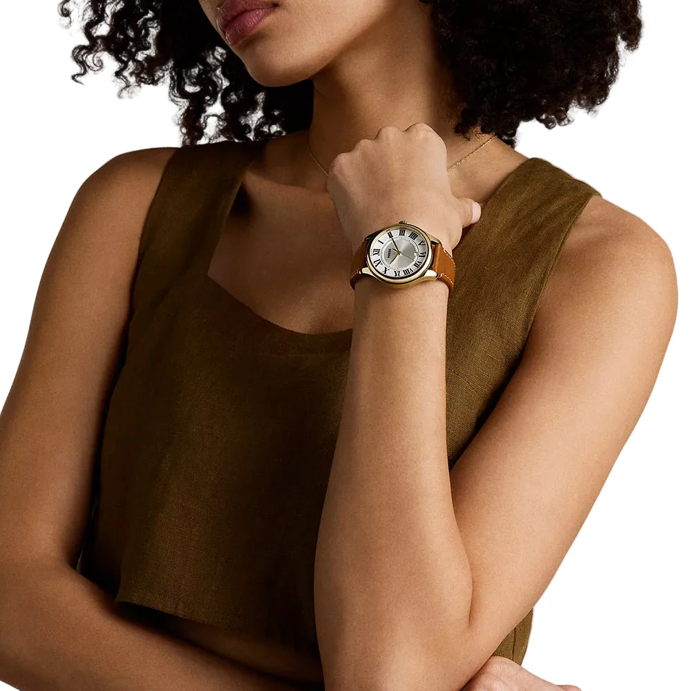 Fossil Gilmore Quartz Silver Round Dial Analog Women's Watch ES5397 - Image 2