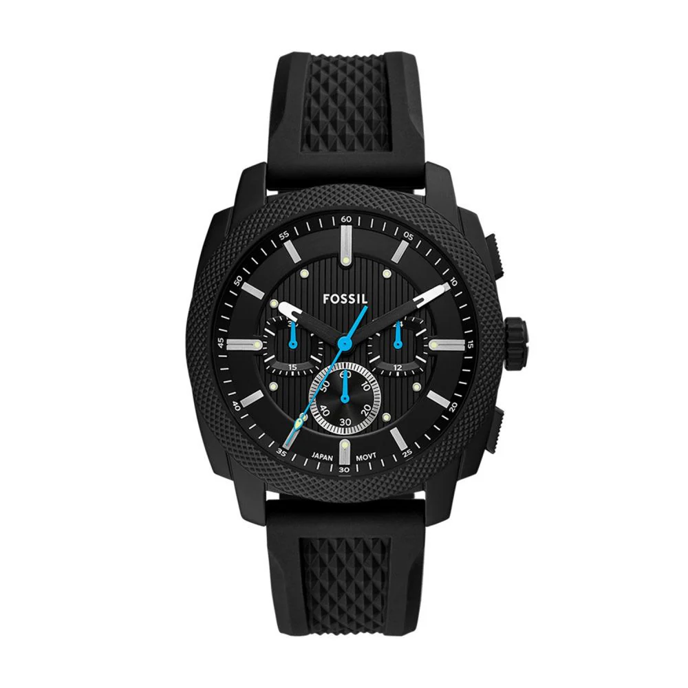 Fossil Machine Quartz Black Dial Analog Chronograph Men Watch FS6099