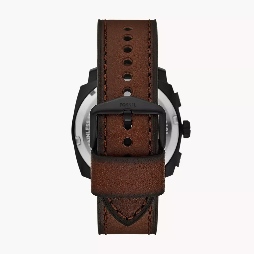 Fossil Machine Quartz Black Dial Analog Chronograph Men Watch FS6101 - Image 3