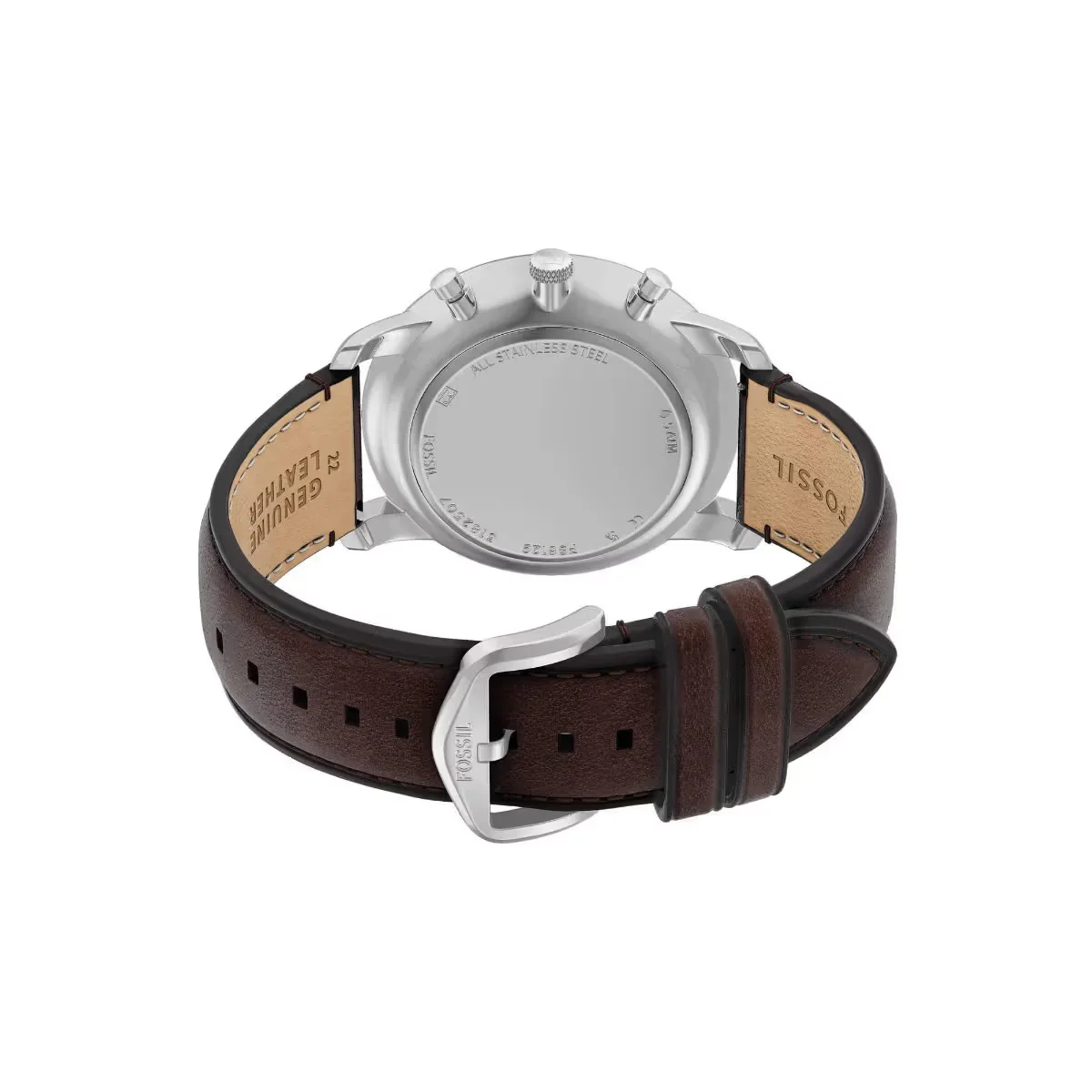 Fossil Neutra Quartz Grey Dial Chronograph Leather Strap Men Watch FS6129 - Image 3