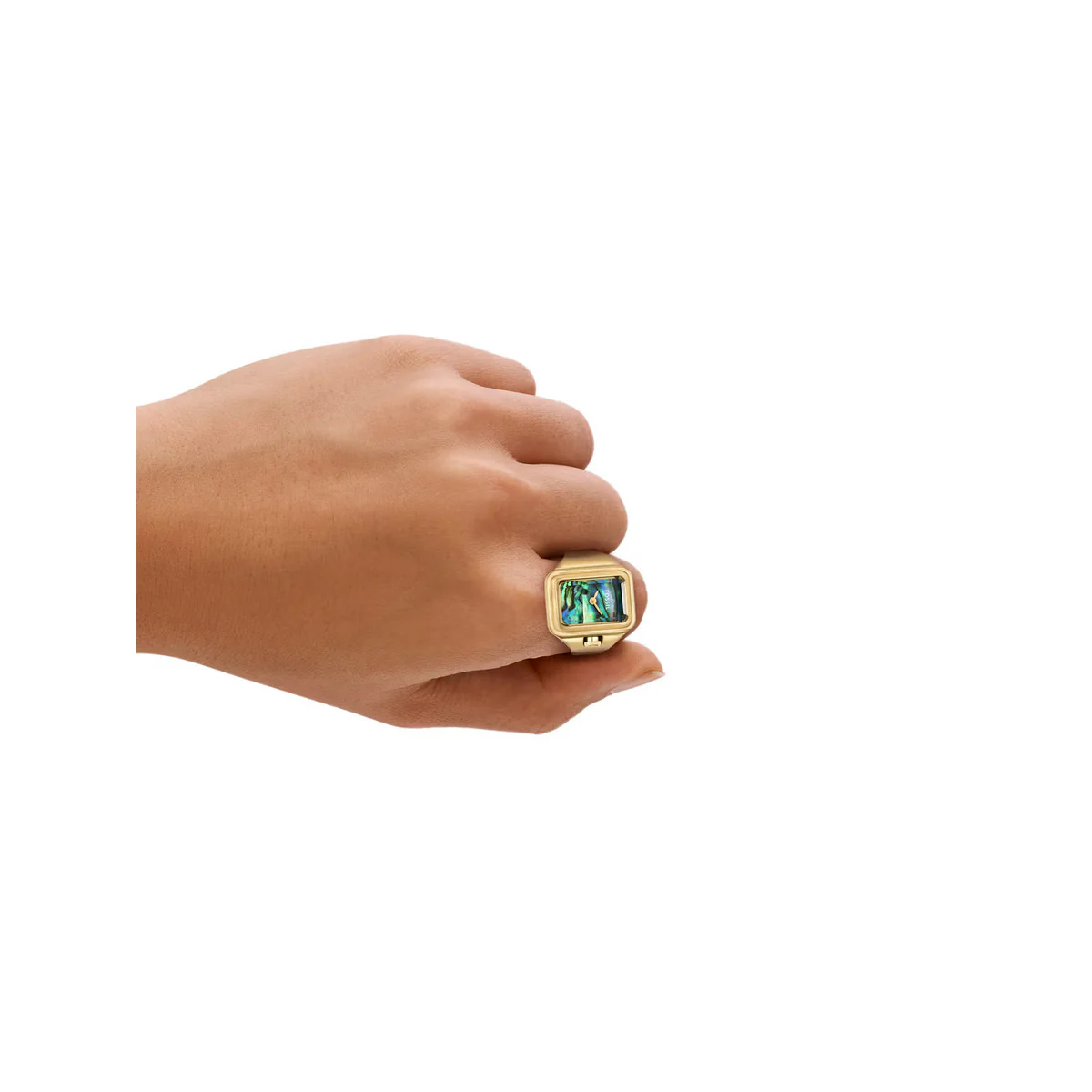 Fossil Quartz Mother Of Pearl Dial Analog Women Ring Watch ES5411 - Image 3