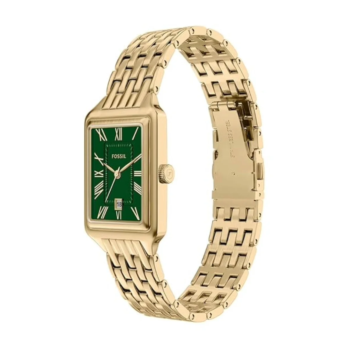 Fossil Raquel Green Dial Rectangle Analog Women's Watch ES5452 - Image 2