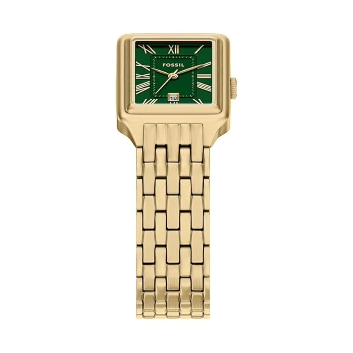 Fossil Raquel Green Dial Rectangle Analog Women's Watch ES5452 - Image 4