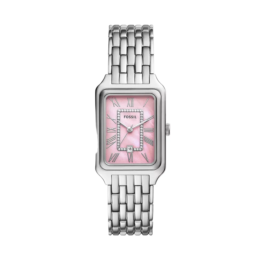Fossil Raquel Three-Hand With Date Stainless Steel Women Watch ES5401
