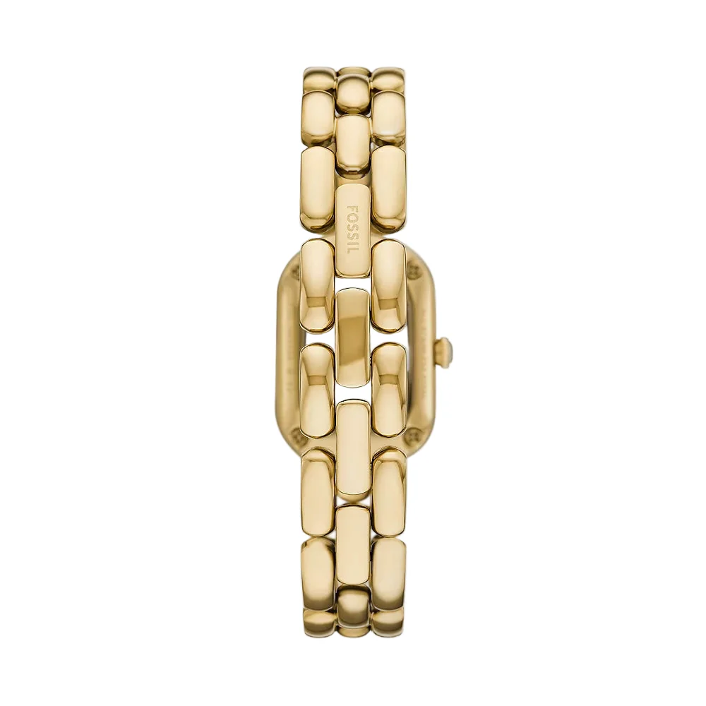 Fossil Sloan Quartz Gold Dial Analog Stainless Steel Women's Watch ES5380 - Image 3