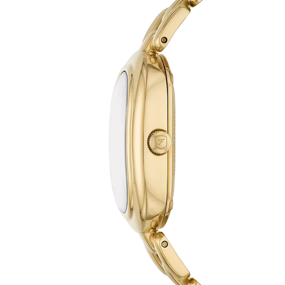 Fossil Sloan Quartz Gold Dial Analog Stainless Steel Women's Watch ES5380 - Image 4