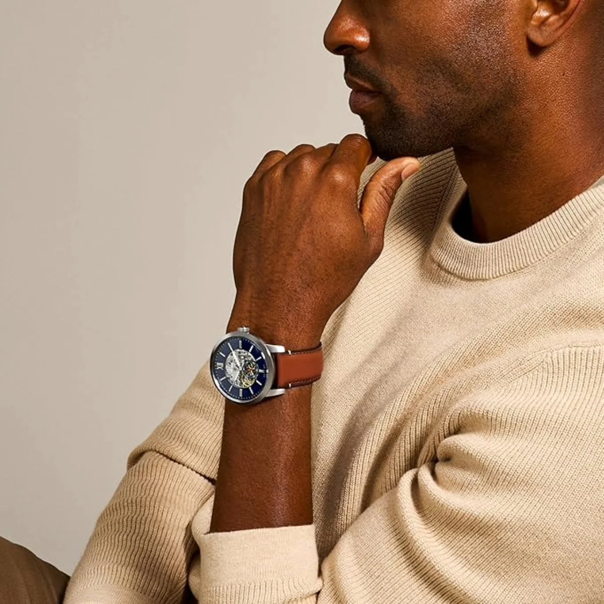 Fossil Townsman Blue Dial Analog Automatic Watch For Men ME3154 - Image 4
