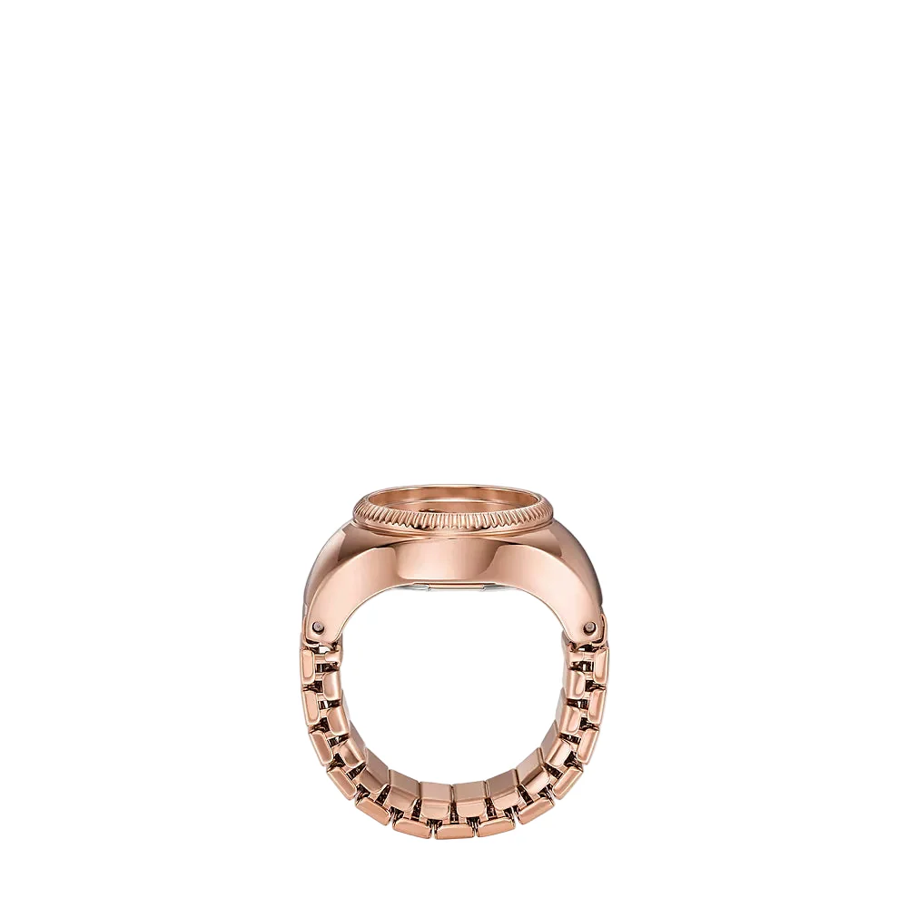 Fossil Two-Hand Rose Gold-Tone Stainless Steel Women Ring Watch ES5247 - Image 5
