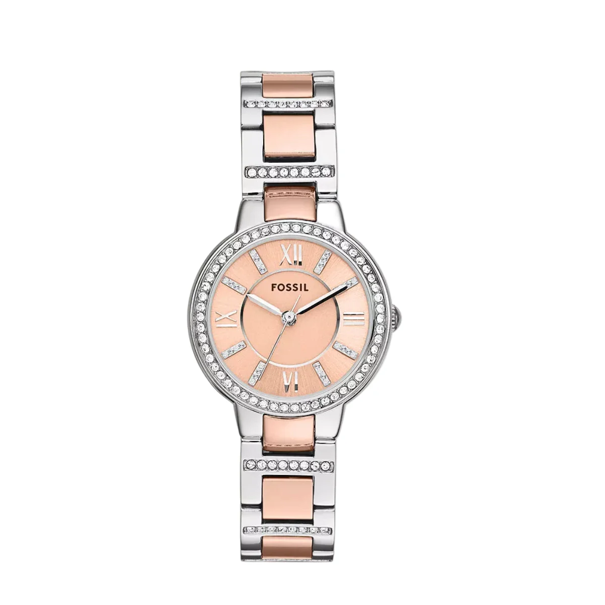 Fossil Virginia Rose Gold Dial Stainless Steel Women's Watch ES3405