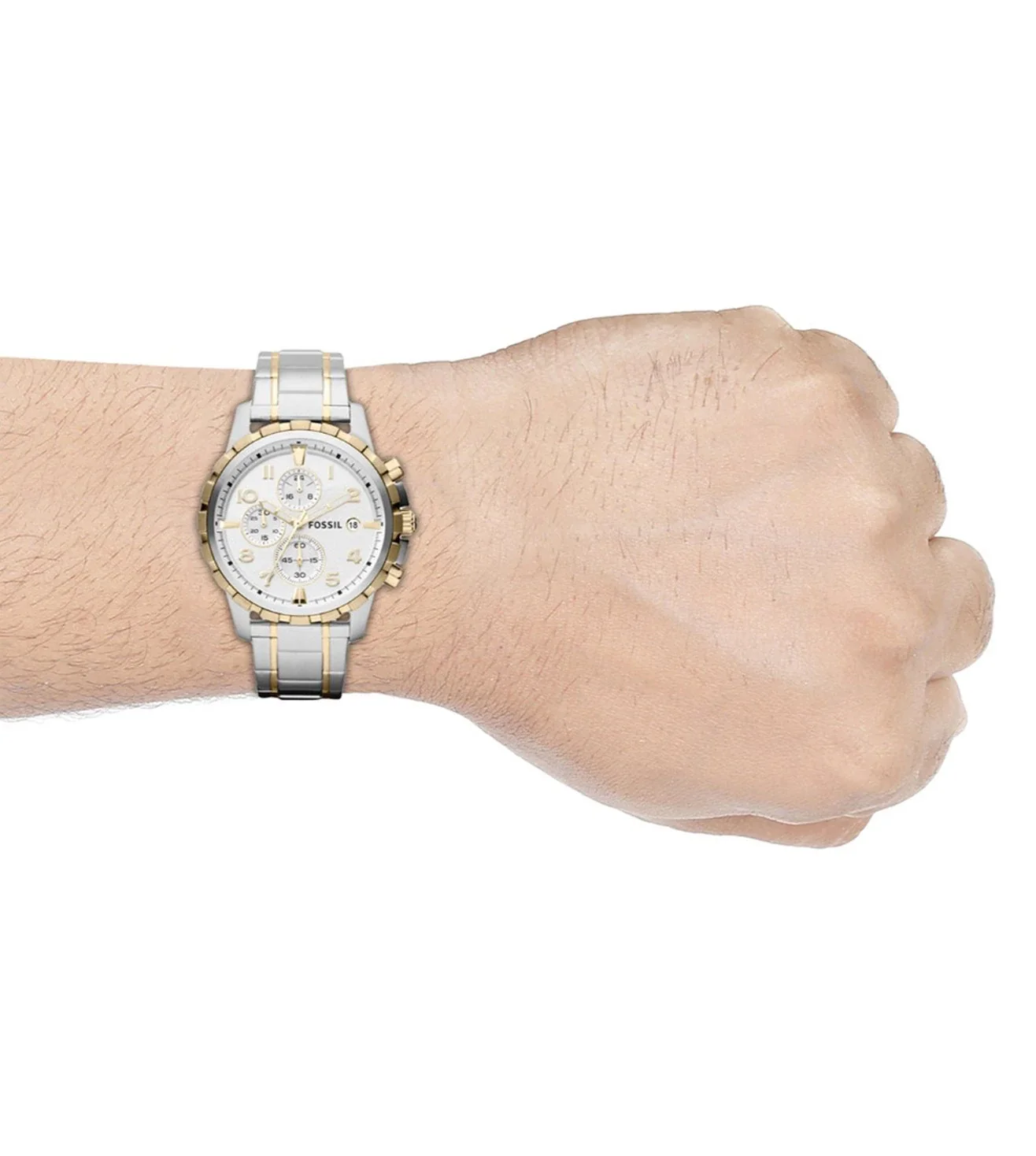 FS4795 FOSSIL Silver Dial Dean Chronograph Watch (Men) - Image 4