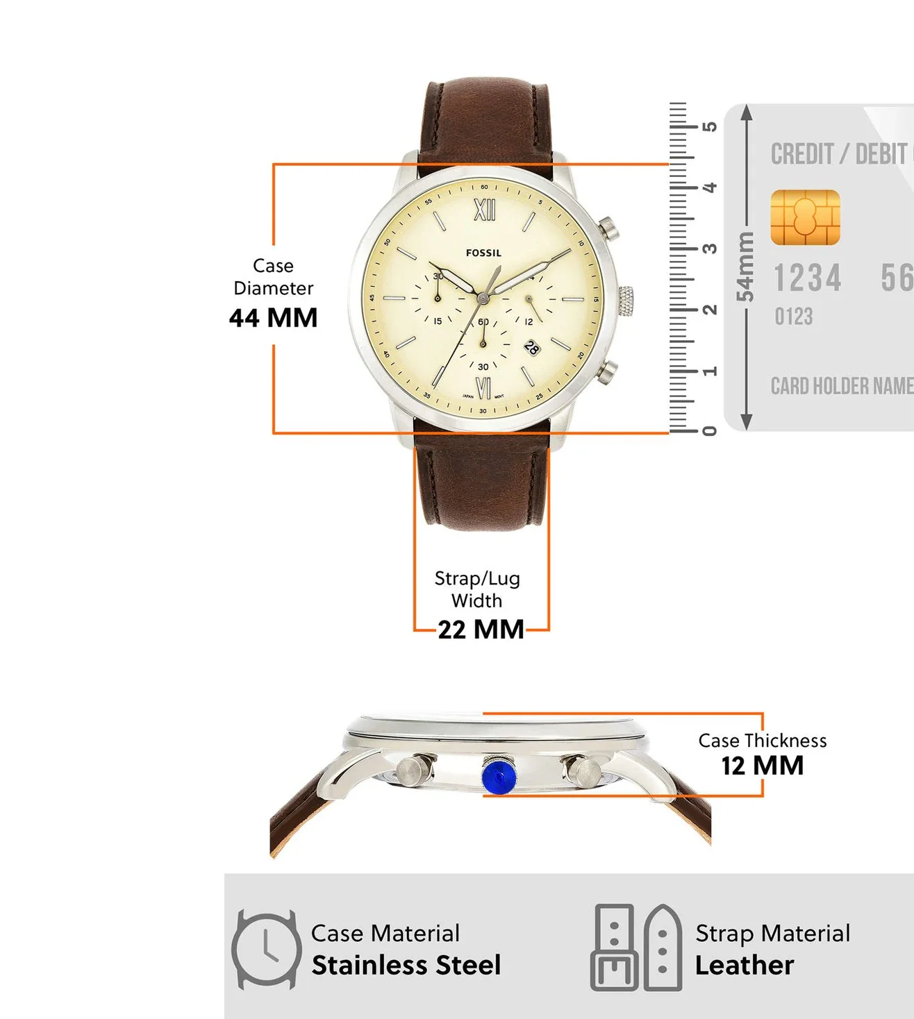 FS5380 | FOSSIL Neutra Chronograph Watch for Men - Image 4