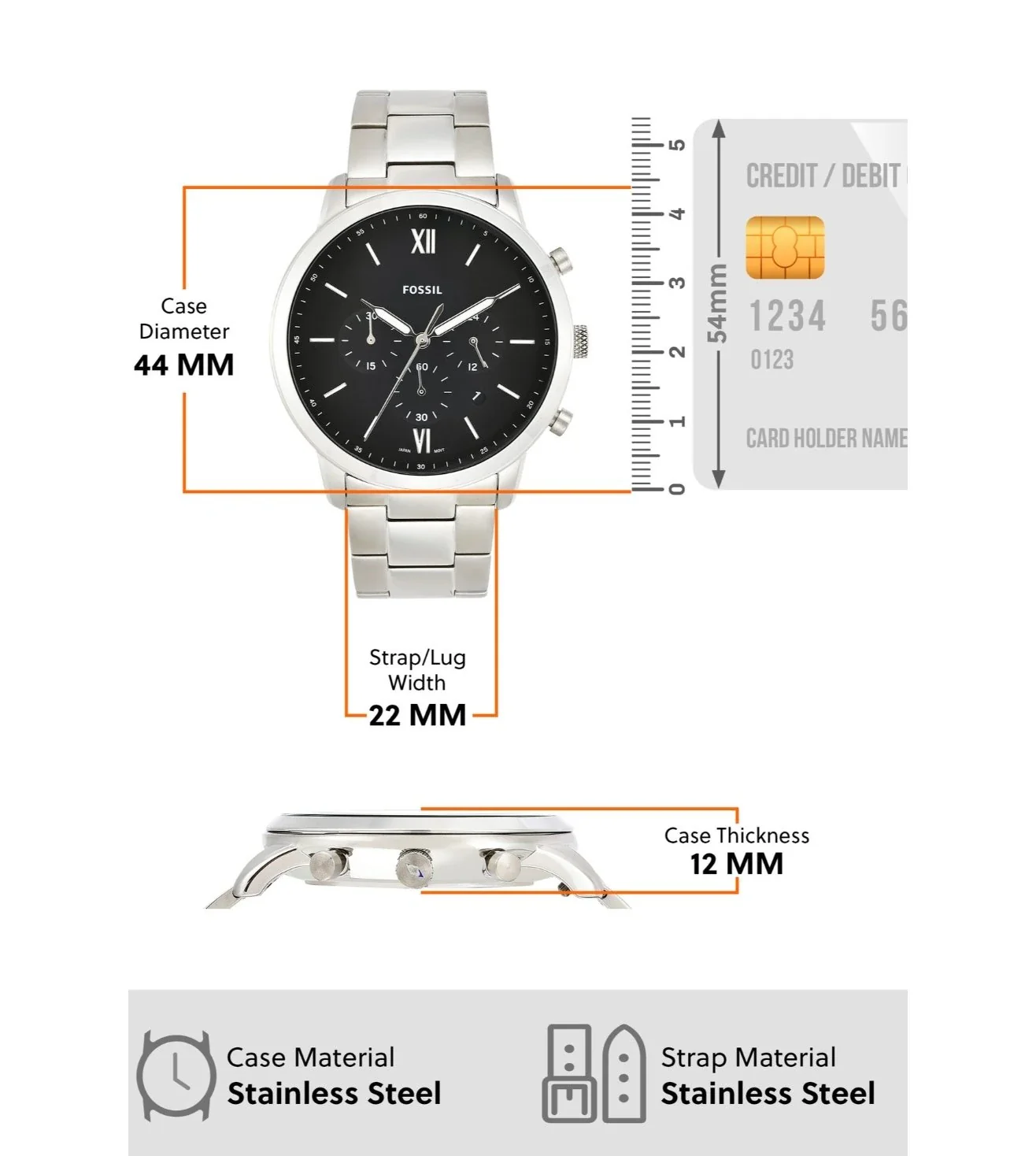 FS5384 | FOSSIL Neutra Chronograph Watch for Men - Image 8