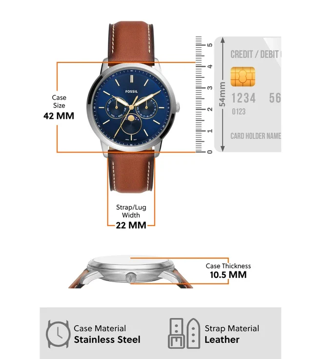 FS5903 | Neutra Minimalist Multifunction Analog Watch for Men - Image 4