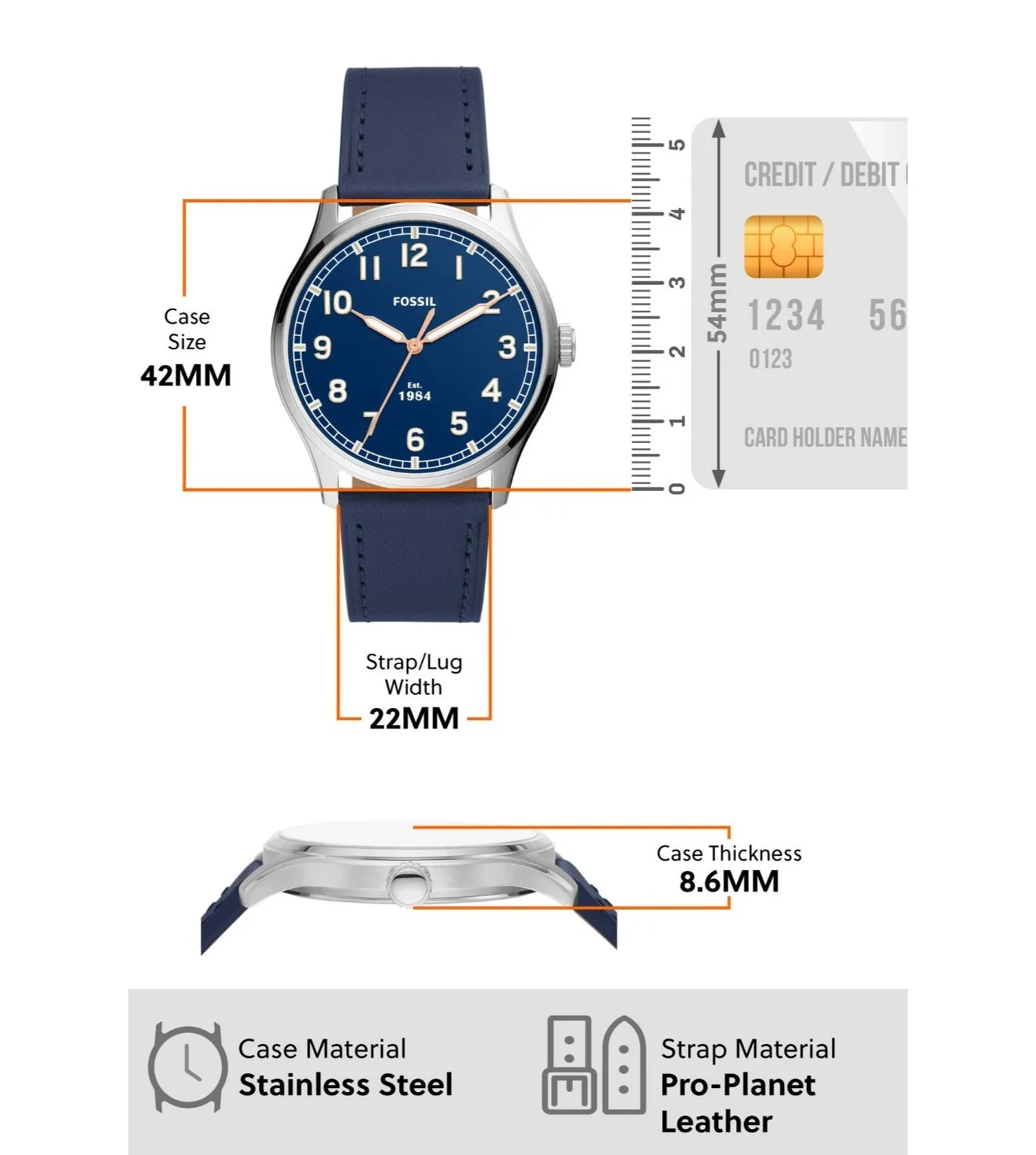 FS5924 | FOSSIL Dayliner Analog Watch for Men - Image 7