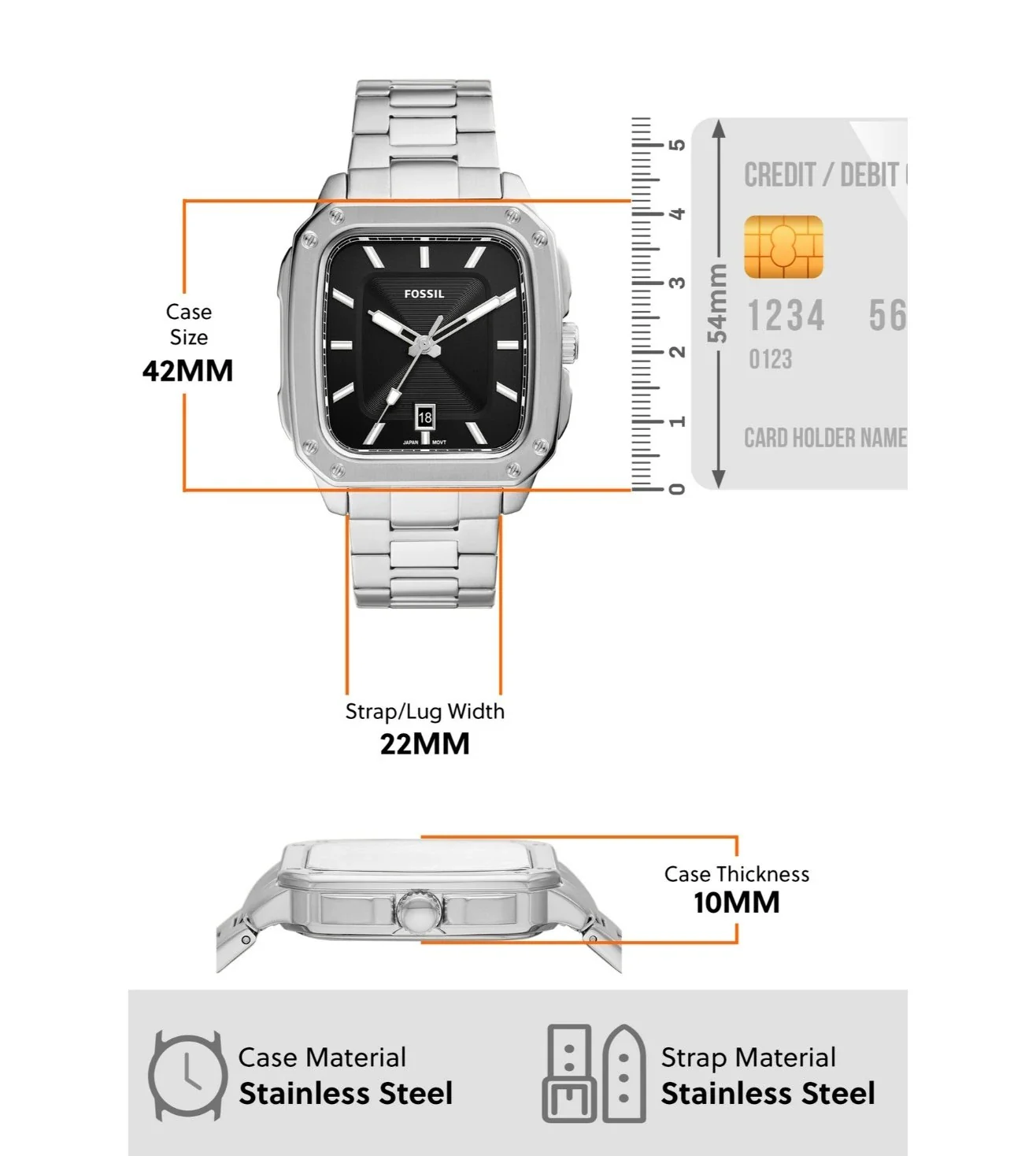 FS5933 | FOSSIL Inscription Analog Watch for Men - Image 7