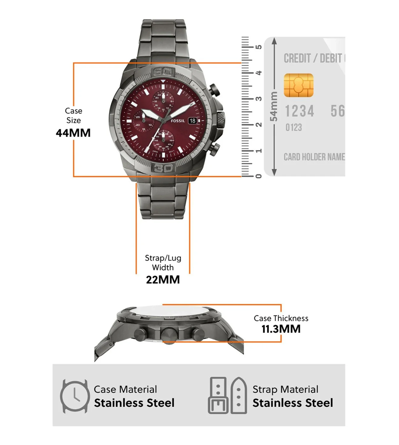 FS6017 | FOSSIL Bronson Analog Watch for Men - Image 7