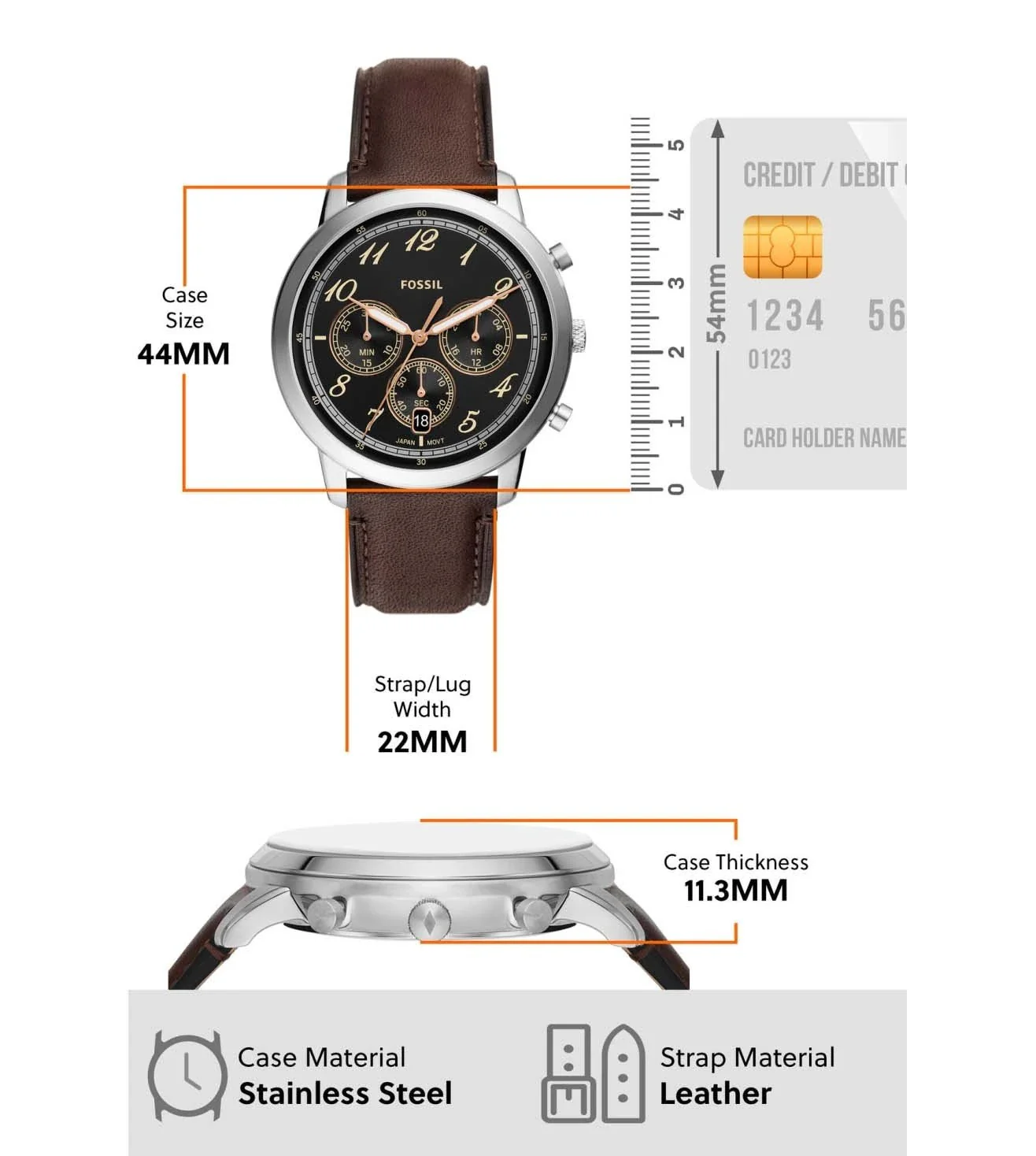 FS6024 | FOSSIL Neutra Chronograph Watch for Men - Image 8