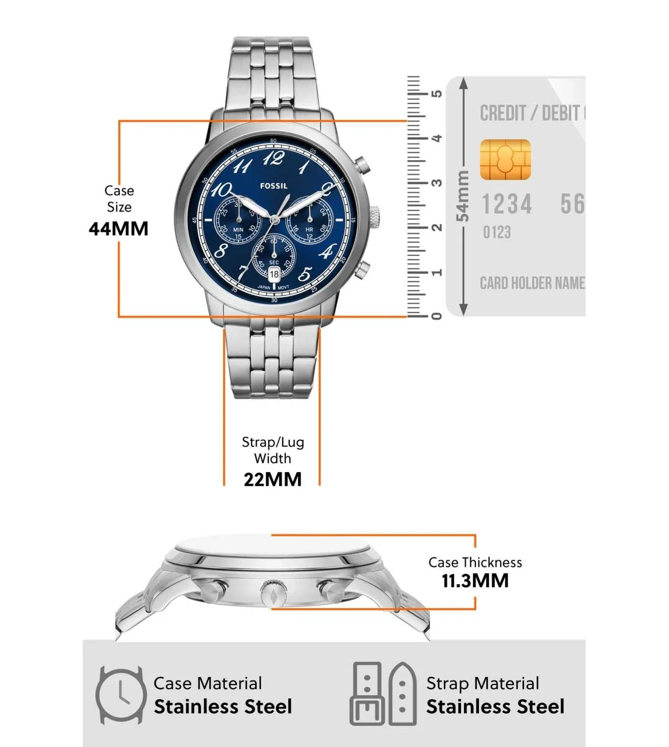 FS6025 | FOSSIL Neutra Chronograph Watch for Men - Image 7