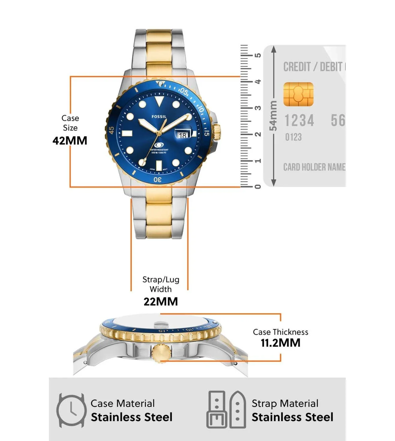 FS6034 | FOSSIL Dive Analog Watch for Men - Image 7