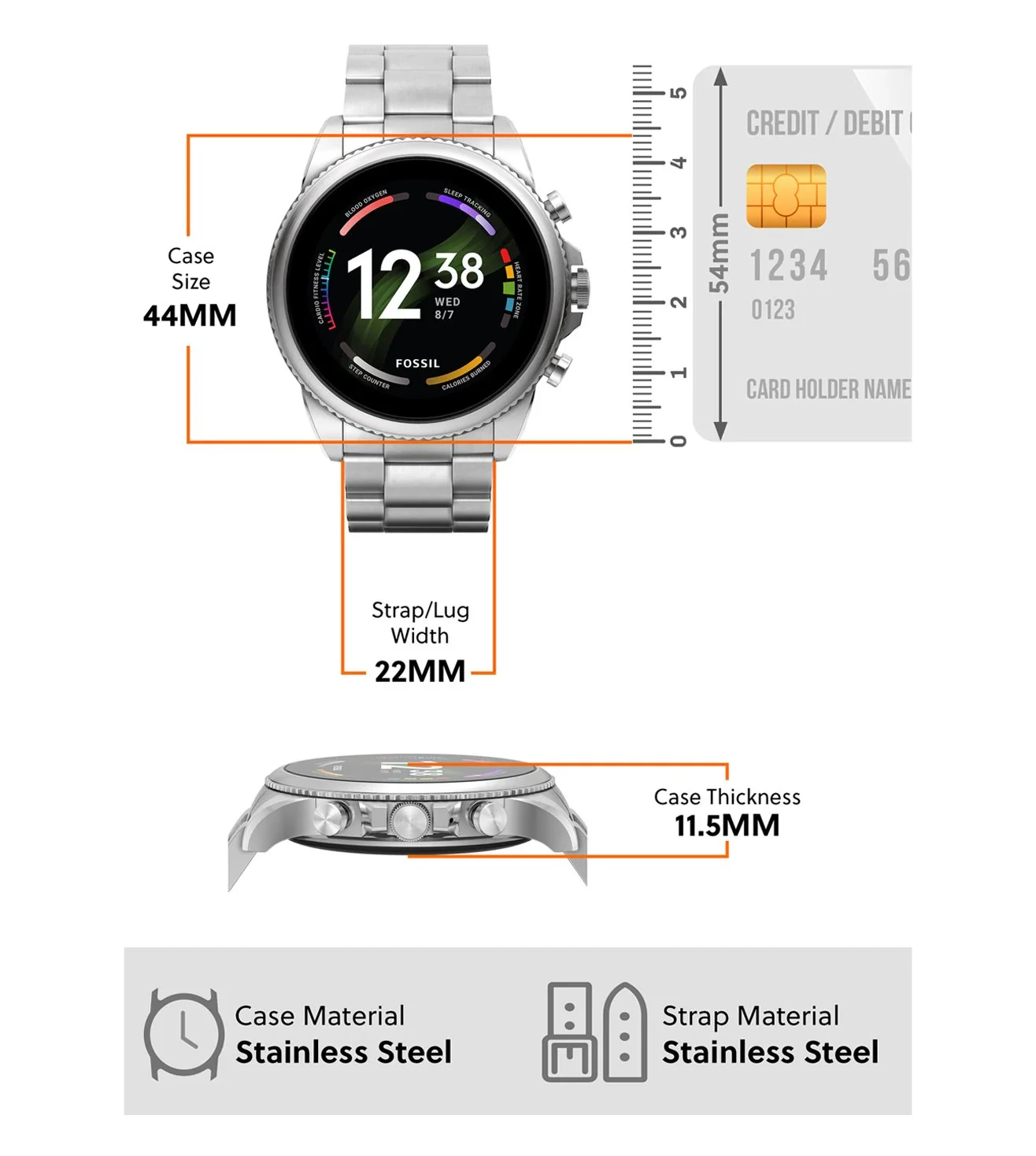 FTW4060 | FOSSIL Gen 6 Smart Watch for Men - Image 5