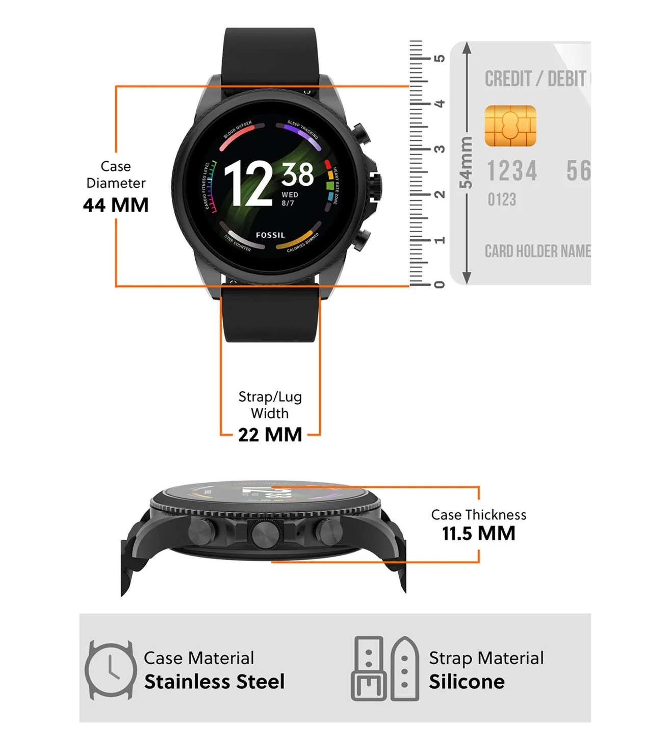 FTW4061 | FOSSIL Gen 6 Smart Watch for Men - Image 8