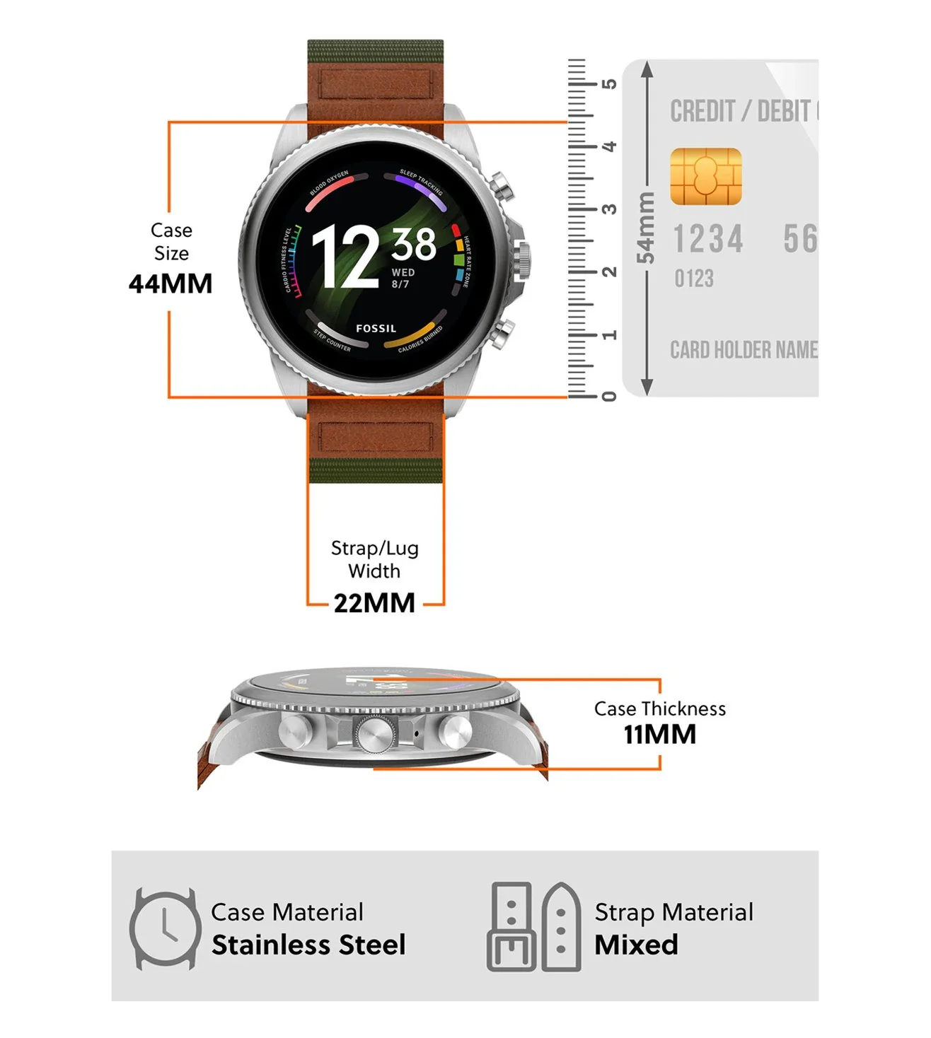 FTW4068 | FOSSIL Gen 6 Venture Edition Smart Watch for Men - Image 6