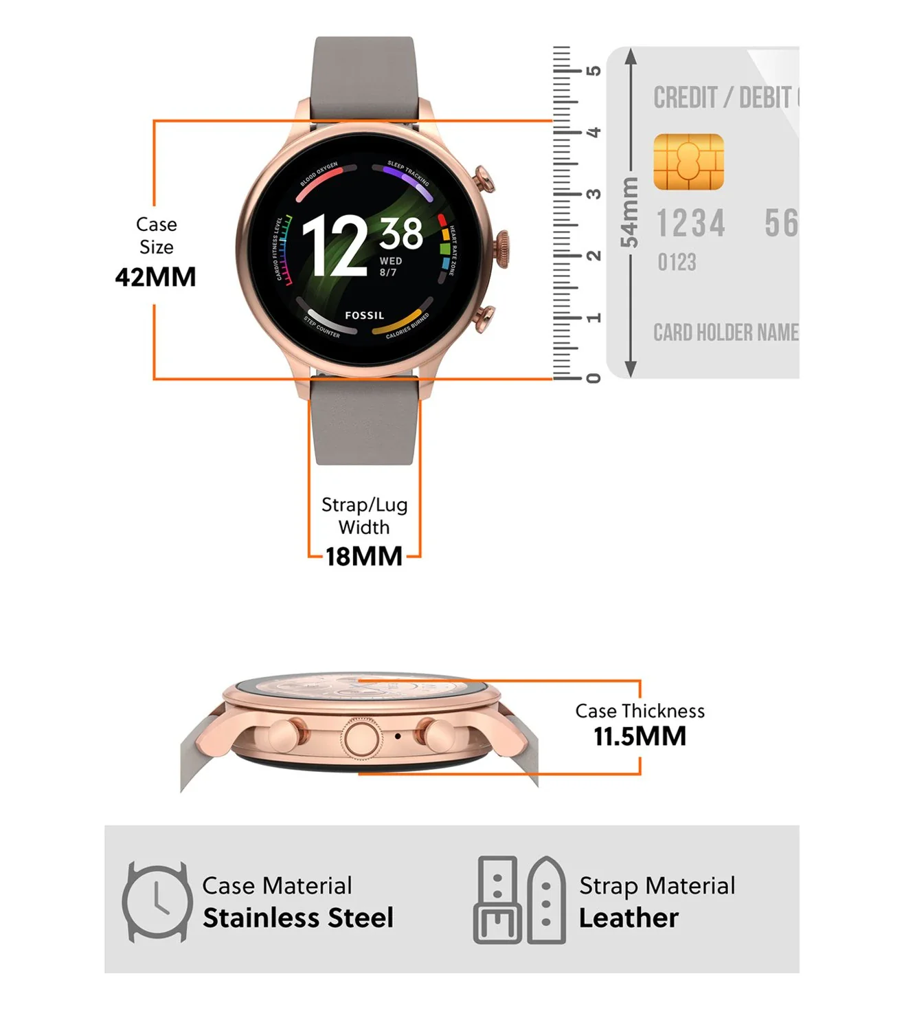 FTW6079 | FOSSIL Gen 6 Smart Watch for Women ‌ - Image 5