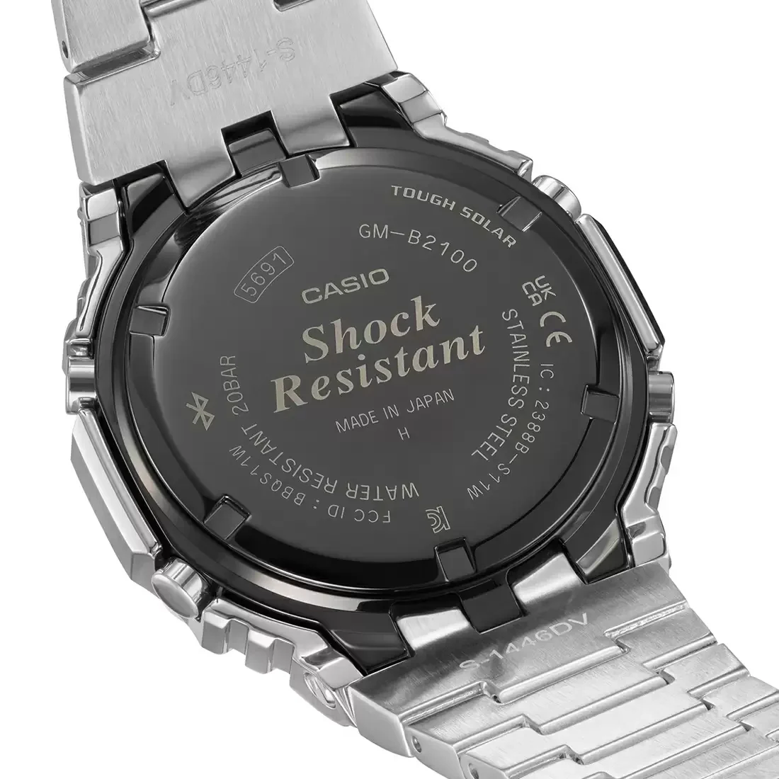 G1270 CASIO | G-SHOCK GM-B2100D-1ADR Silver IP Metal Men’s Watch - Image 3