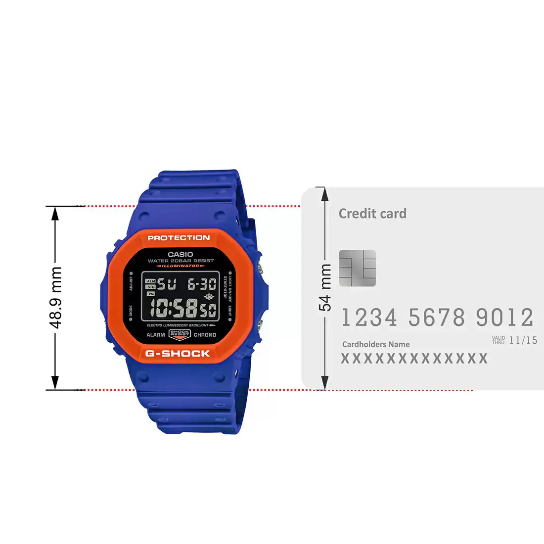 G1425 CASIO | G-Shock DW-5610SC-2DR Digital Watch (Men) - Image 8