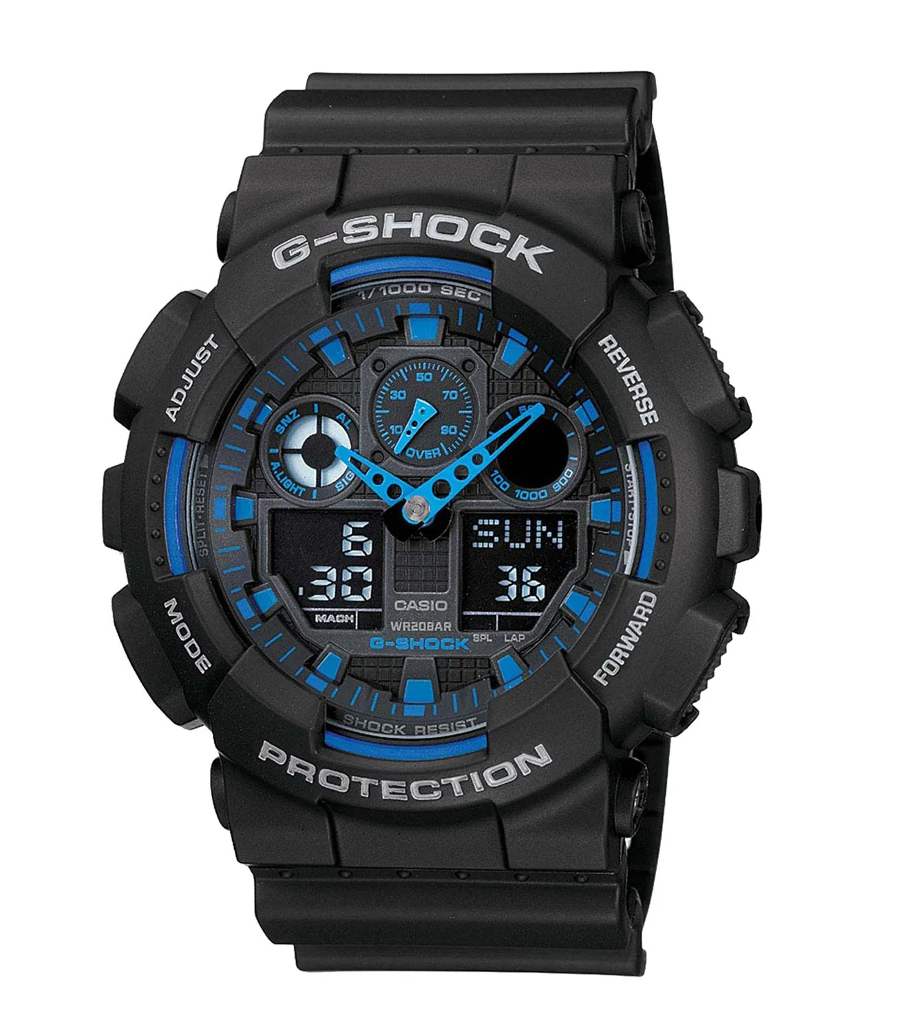 G271 CASIO | G-Shock GA-100-1A2NDR Analog Digital Watch (Men)
