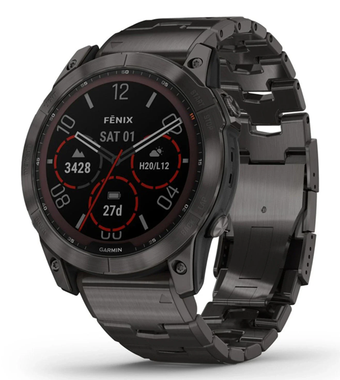 010-02541-49 GARMIN | Fenix 7X Sapphire Solar Smart Watch (Unisex)