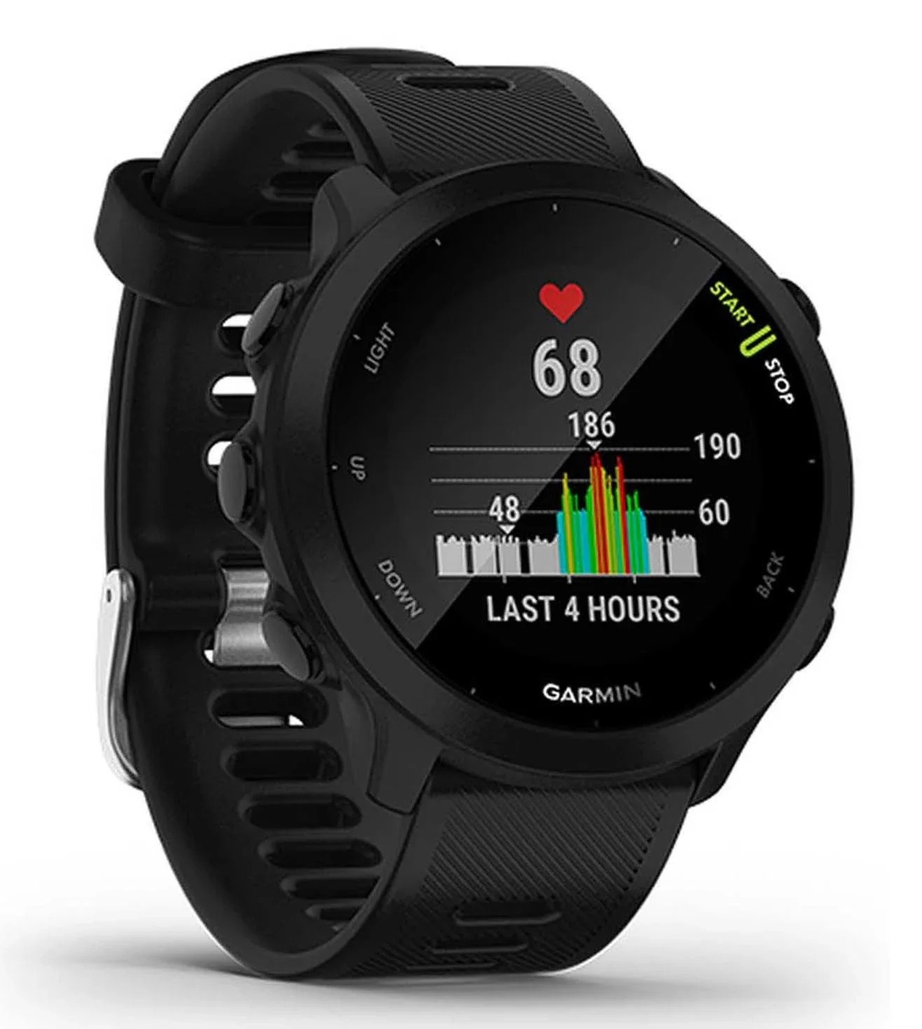 010-02562-50 GARMIN | FORERUNNER 55 Black Dial Smart Watch (Unisex) - Image 5