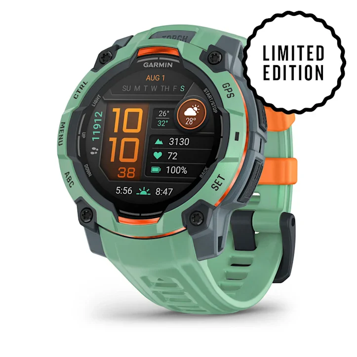 GARMIN Instinct 3, 45mm AMOLED Neo Tropic with Neo Tropic Band Smartwatch (Unisex)