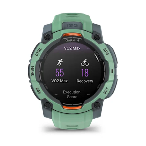 GARMIN Instinct 3, 45mm AMOLED Neo Tropic with Neo Tropic Band Smartwatch (Unisex) - Image 2