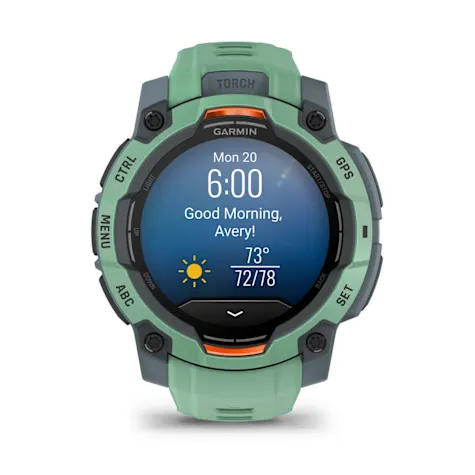 GARMIN Instinct 3, 45mm AMOLED Neo Tropic with Neo Tropic Band Smartwatch (Unisex) - Image 7