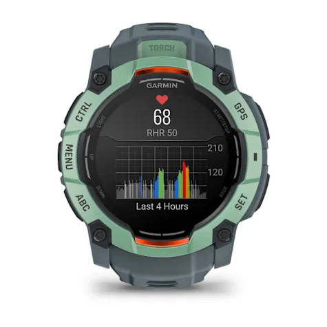 GARMIN Instinct 3, 50mm AMOLED Neo Tropic with Twilight Band Smartwatch (Unisex) - Image 12