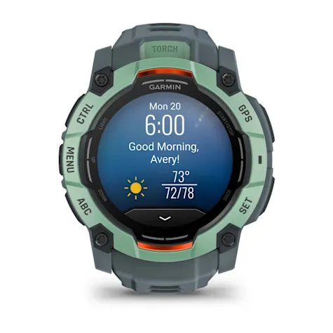 GARMIN Instinct 3, 50mm AMOLED Neo Tropic with Twilight Band Smartwatch (Unisex) - Image 2
