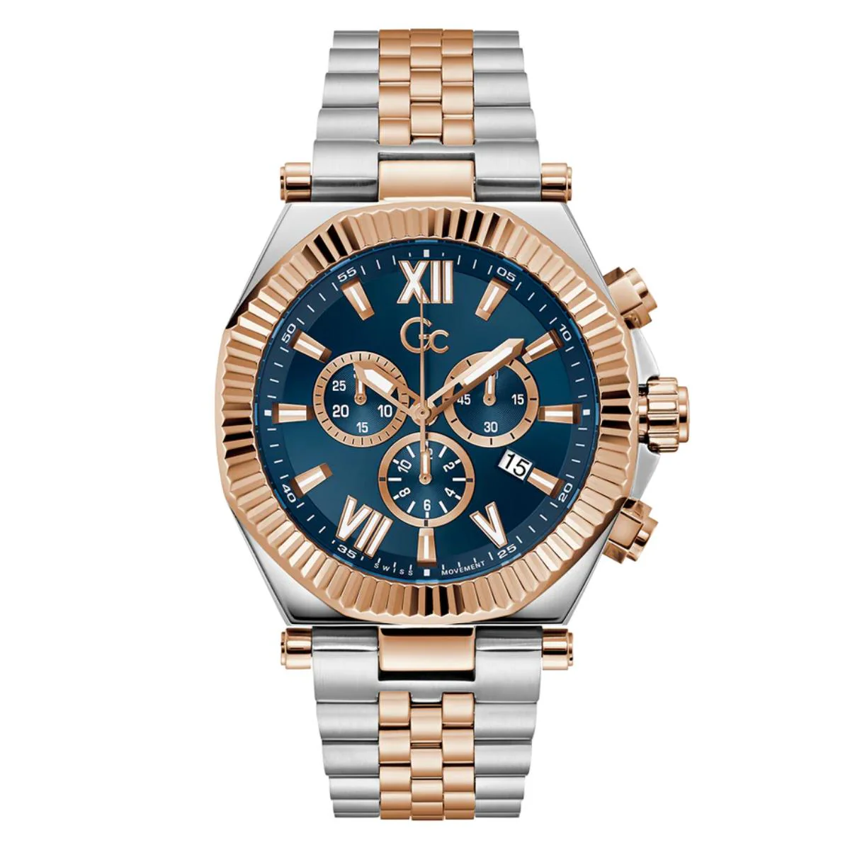 GC Atlas Quartz Blue Dial Analog Chronograph Men's Watch Z66002G7