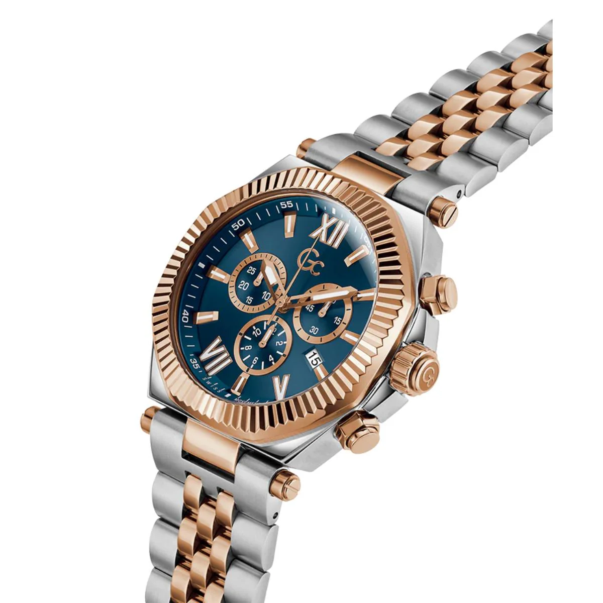 GC Atlas Quartz Blue Dial Analog Chronograph Men's Watch Z66002G7 - Image 2