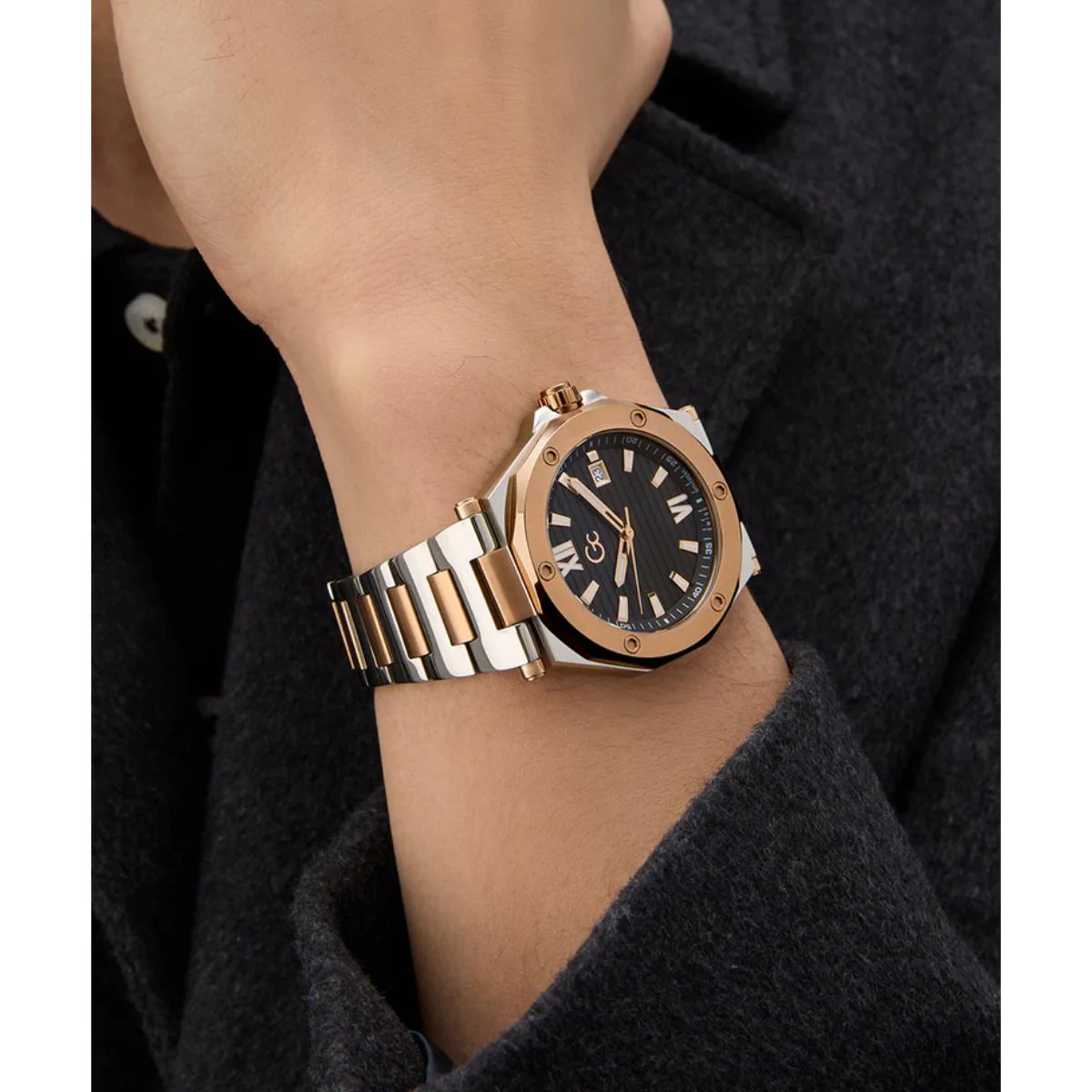 GC Dress Quartz Black Dial Analog Stainless Steel Men's Watch Z67002G2 - Image 4