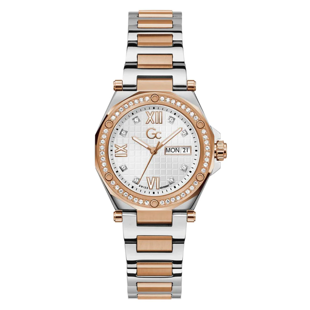 GC Legacy Lady Silver Round Dial Analog Women's Watch Z20002L1MF
