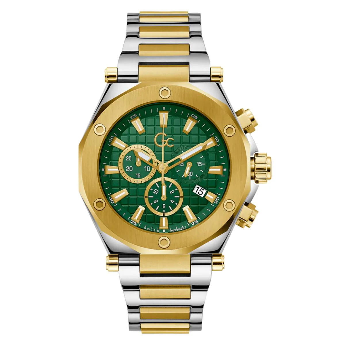 GC Legacy Quartz Green Dial Chronograph Men's Watch Z18003G9MF
