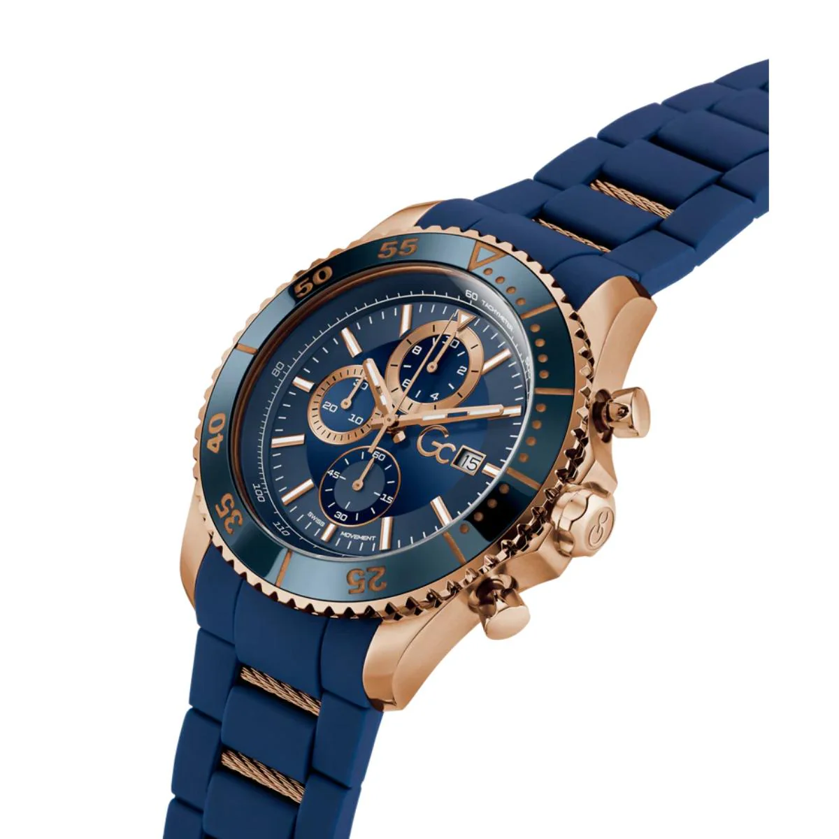 GC SpeedRacer Quartz Blue Dial Chronograph Men's Watch Z51001G7MF - Image 2