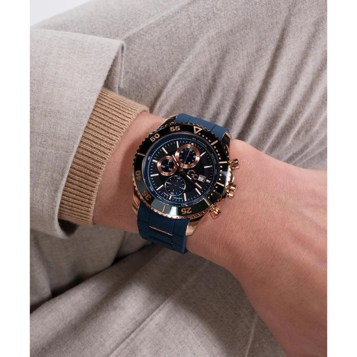 GC SpeedRacer Quartz Blue Dial Chronograph Men's Watch Z51001G7MF - Image 4